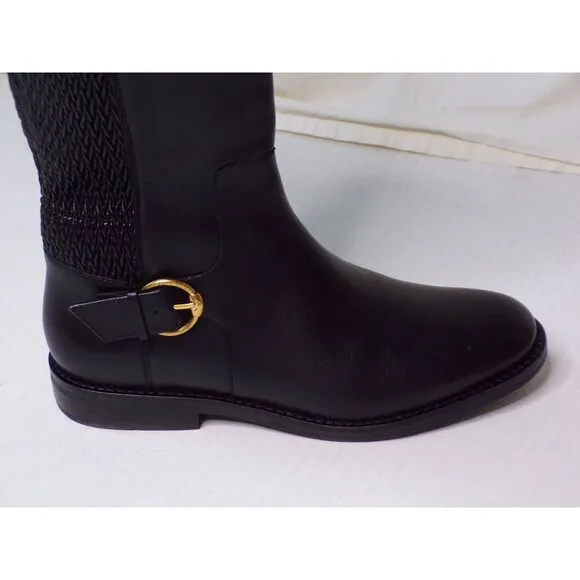 🆕 COLE HAAN Clover Stretch Tall Knee High Boot 6 Black