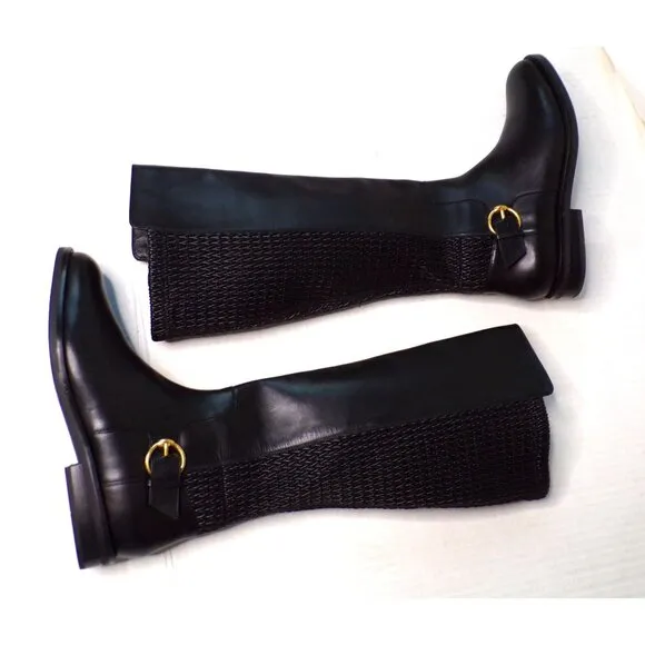 🆕 COLE HAAN Clover Stretch Tall Knee High Boot 6 Black