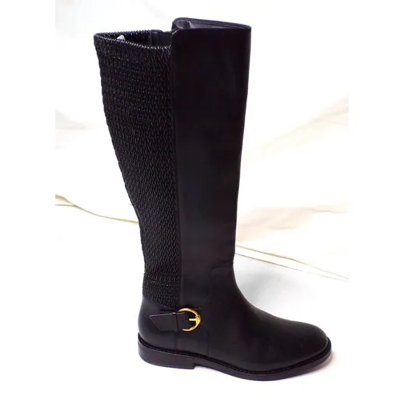 🆕 COLE HAAN Clover Stretch Tall Knee High Boot 6 Black