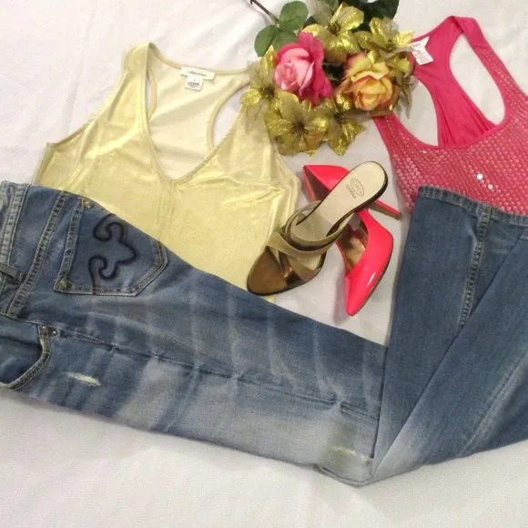 🌹💖 EXPRESS VINTAGE REROCK BOOT CUT JEANS – SIZE 2R – NWOT 🌹💖