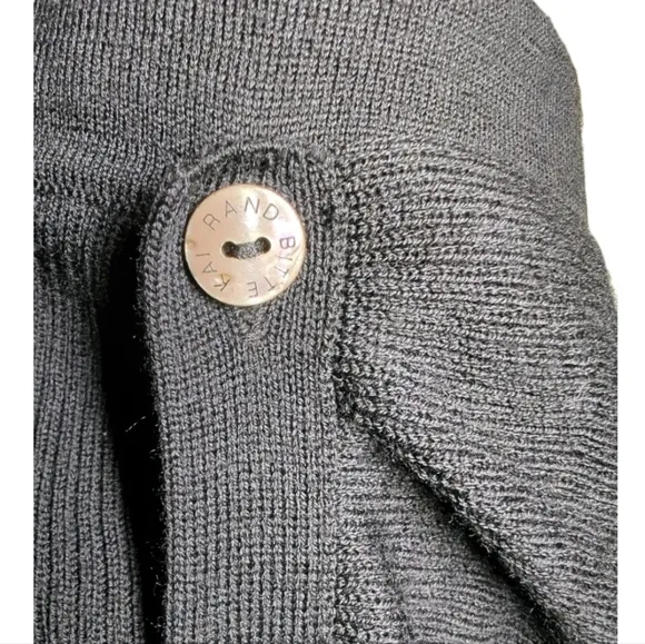 * Flaw * NWT Bitte Kai Rand Ribbed Merino Wool Ruffle Skirt Size XS