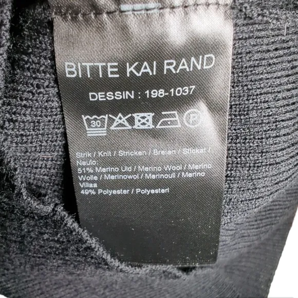 * Flaw * NWT Bitte Kai Rand Ribbed Merino Wool Ruffle Skirt Size XS