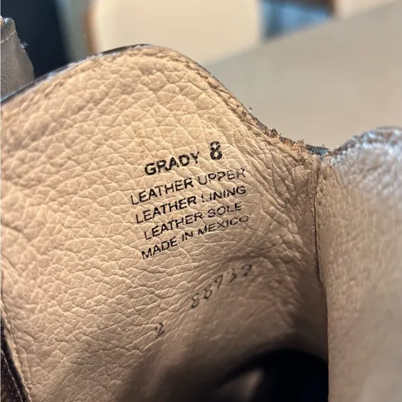 🦅 Freebird by Steven Grady Ice Gray / Brown Studded Leather Ankle Boots Booties