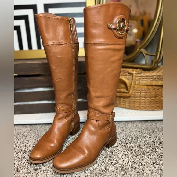 ✨ Michael Kors Stockard Boot Luggage Leather