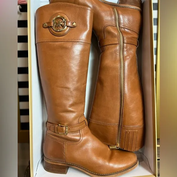 ✨ Michael Kors Stockard Boot Luggage Leather