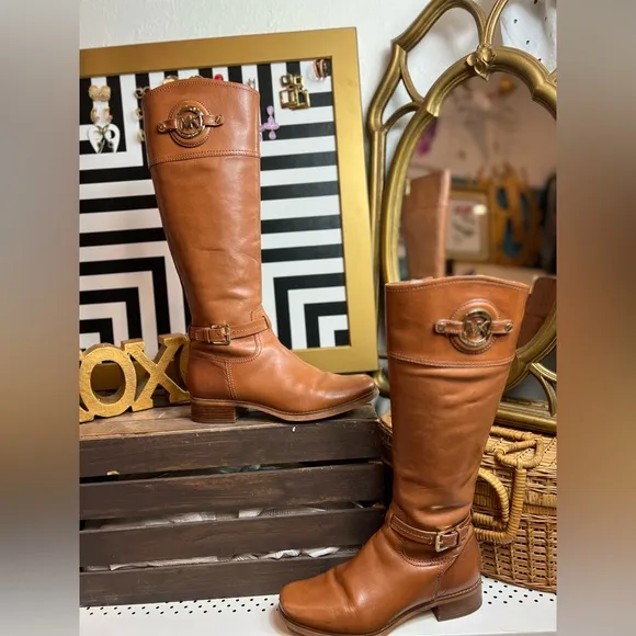 ✨ Michael Kors Stockard Boot Luggage Leather