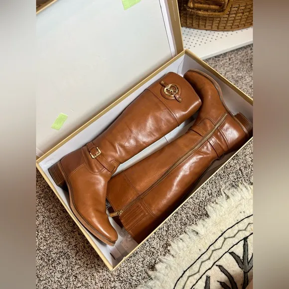 ✨ Michael Kors Stockard Boot Luggage Leather