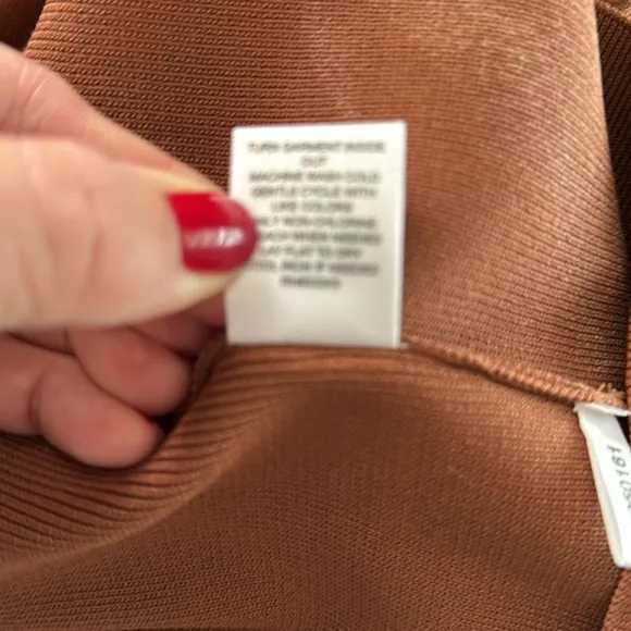 🤎 NEW New York &amp; company sleeveless brown stretch bodycon panel dress L