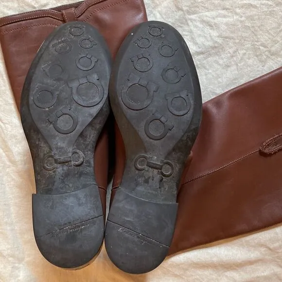💛 Salvatore Ferragamo Brown Leather Boots