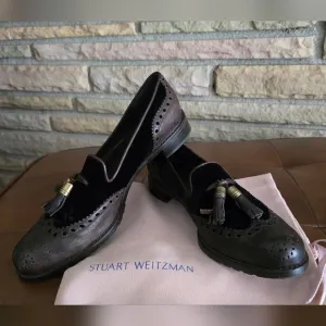 🐢 Stuart Weitzman Guything Tassel Wingtip Loafers Size 7
