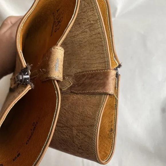 1883 By Lucchese Riding Boots Tall Brown Zip N8750 Size 9 Run Small Please Read