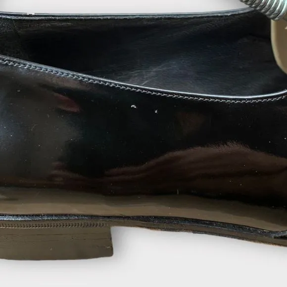 $195 Bally Men's 8 M Tuxedo Loafers Slip On Black Leather Fashion II France