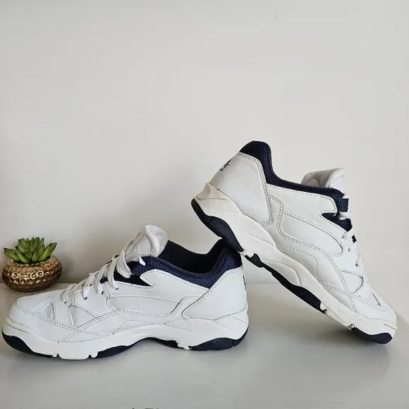 1996 LA Gear Women’s White Workout Walking Trainers Split Leather Sneakers 7.5