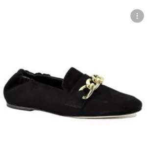 275 Central Black Suede Claudia Slip On Ballet Loafers