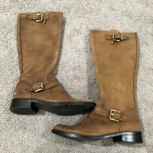 3 Eddie Bauer Suede Leather Riding Boots with buckle details size 11