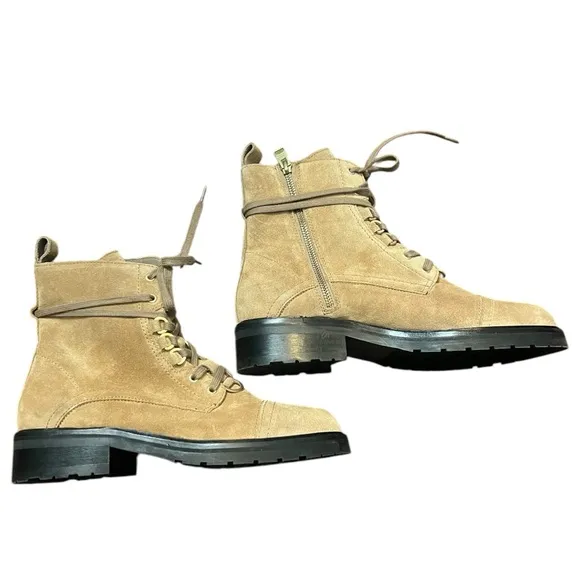 40 EU/ 10 US ALLSAINTS Lira Suede Boots in Desert Sand