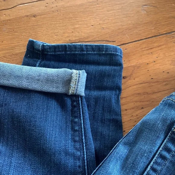 7 For All Mankind The High Waist Ankle Skinny Jeans Women’s Blue Denim Size 29