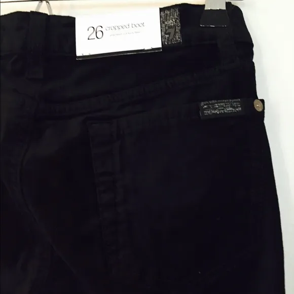 7FAM Velvet Crop Flares Jeans