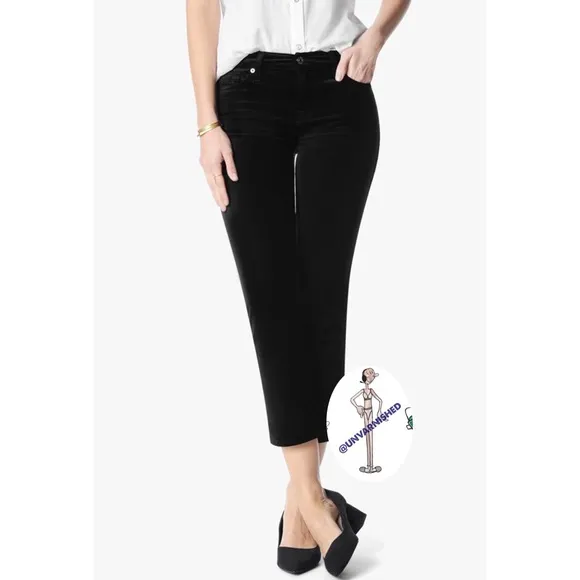 7FAM Velvet Crop Flares Jeans