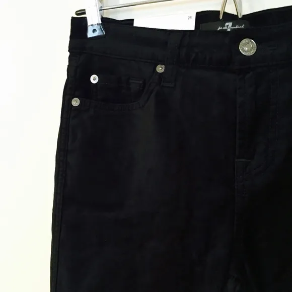 7FAM Velvet Crop Flares Jeans