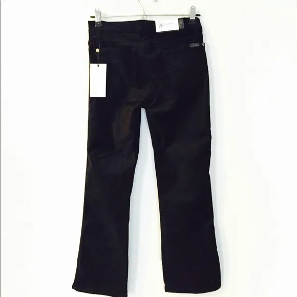 7FAM Velvet Crop Flares Jeans
