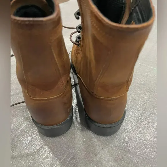 [8.5B]Ariat Brown WMN ATS Lace Up Combat Boots
