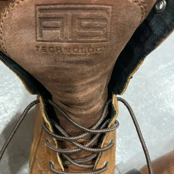 [8.5B]Ariat Brown WMN ATS Lace Up Combat Boots