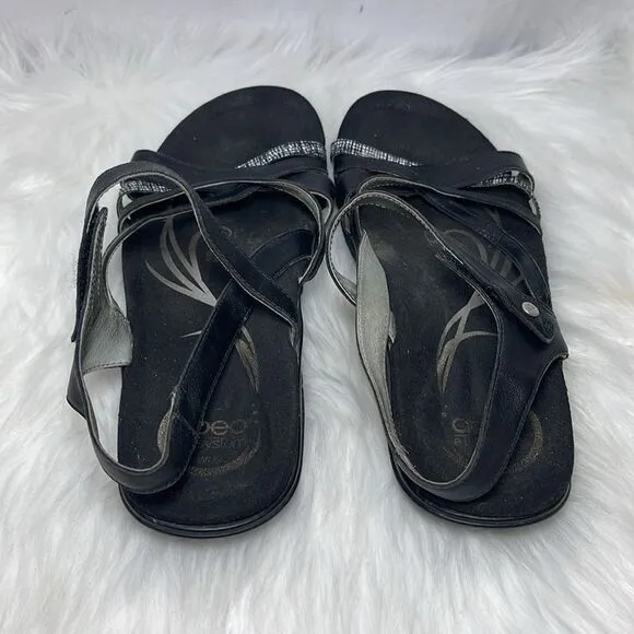 Abel  BioSystem Bobbie Neutral Strappy Sandals Sz 9