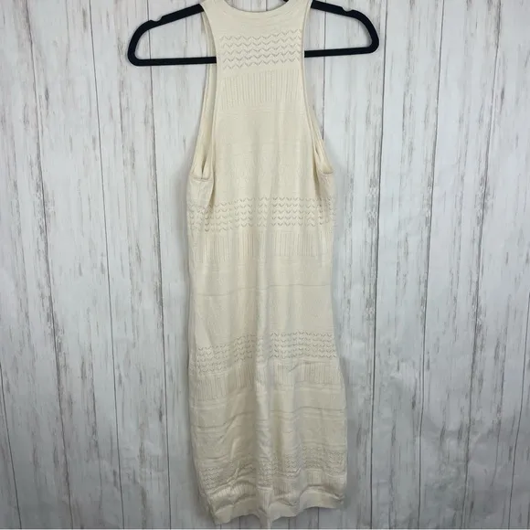 Abercrombie and Fitch ivory stretch knit dress