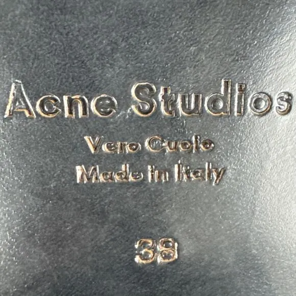 Acne Studios Jensen Bootie Black Suede Size 38 (US 8) Made in Italy