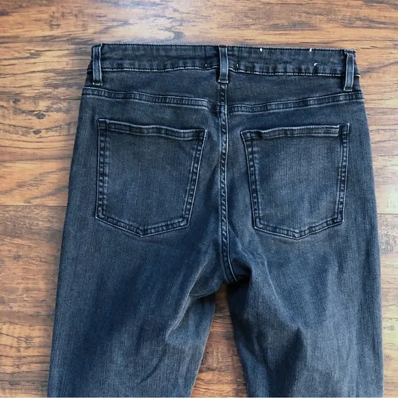 Acne Studios • Skin 5 skinny jeans Used Black faded denim mid rise ankle cropped