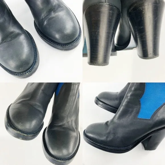 Acne Studios Star Blue Booties Ankle Boots Jodphur