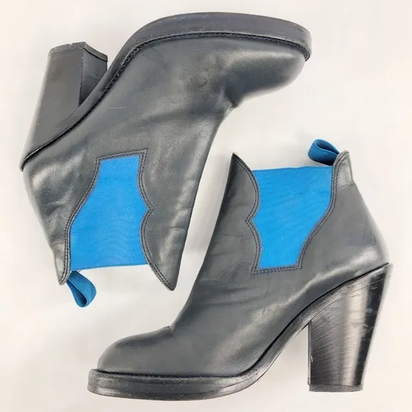 Acne Studios Star Blue Booties Ankle Boots Jodphur