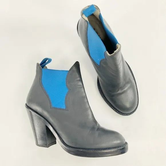 Acne Studios Star Blue Booties Ankle Boots Jodphur