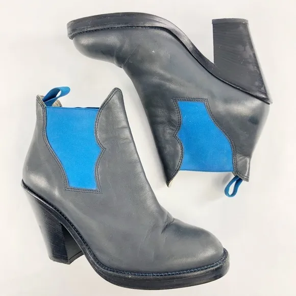 Acne Studios Star Blue Booties Ankle Boots Jodphur