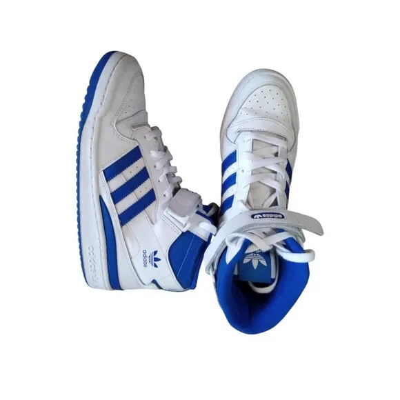 Adidas Forum Mid Men Sneakers White Royal Size 10