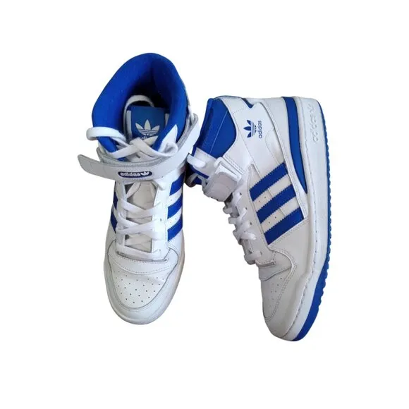 Adidas Forum Mid Men Sneakers White Royal Size 10