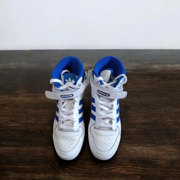 Adidas Forum Mid Men Sneakers White Royal Size 10