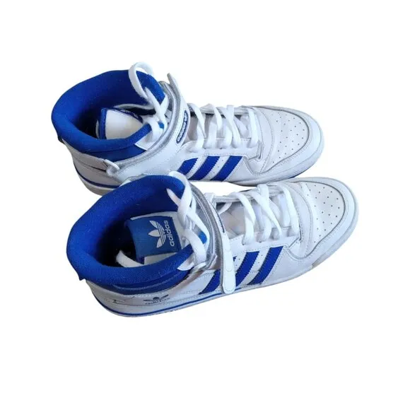 Adidas Forum Mid Men Sneakers White Royal Size 10