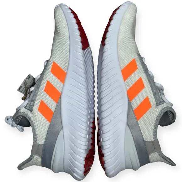 Adidas Kaptir 2.0 Mens Size 12 M White Grey Orange Training Sneaker Walk Run