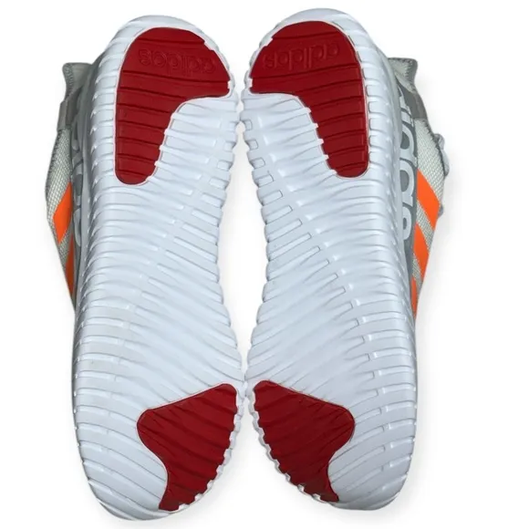 Adidas Kaptir 2.0 Mens Size 12 M White Grey Orange Training Sneaker Walk Run