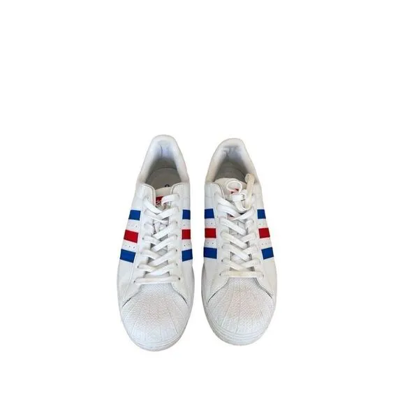 Adidas Mens White Americana vs. Superstar USA Sneakers Athletic Shoes Size 11