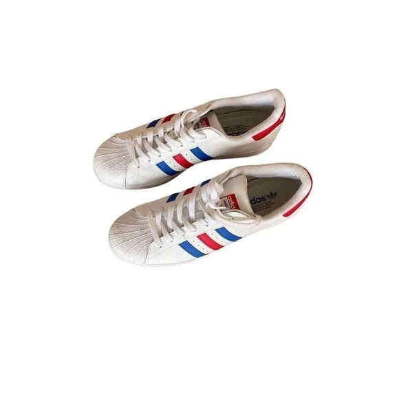 Adidas Mens White Americana vs. Superstar USA Sneakers Athletic Shoes Size 11