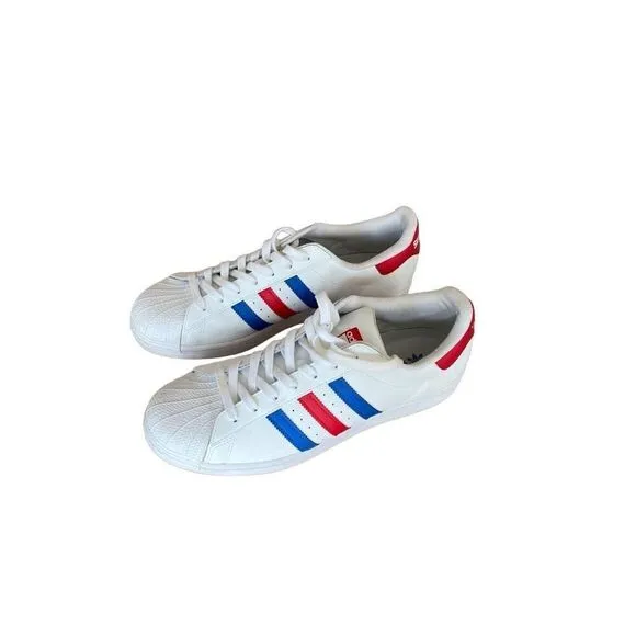 Adidas Mens White Americana vs. Superstar USA Sneakers Athletic Shoes Size 11