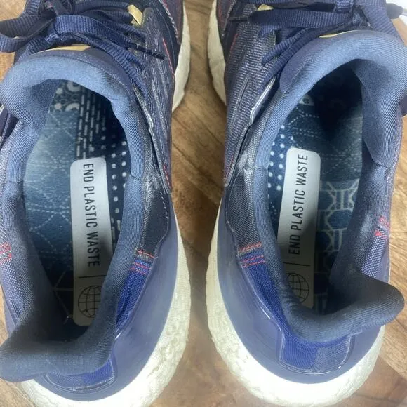 Adidas Ultraboost 22 Denim Shadow Navy Mens Blue Size 10.5 Running Shoes
