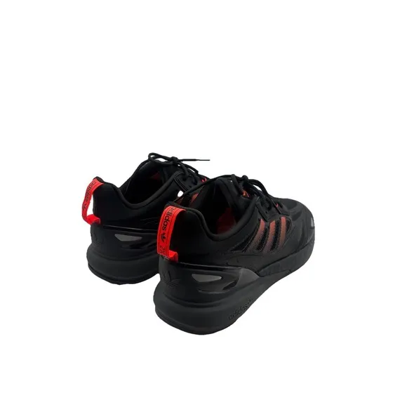 Adidas US 9.5Men's -Black Solar Red Carbon Retro Boost Runner -ZX 2K -GZ9087