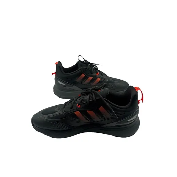 Adidas US 9.5Men's -Black Solar Red Carbon Retro Boost Runner -ZX 2K -GZ9087