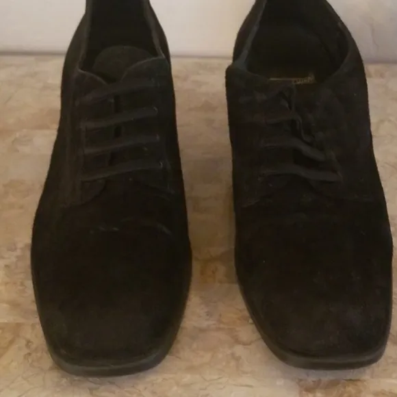Aerosoles Black Suede Loafers