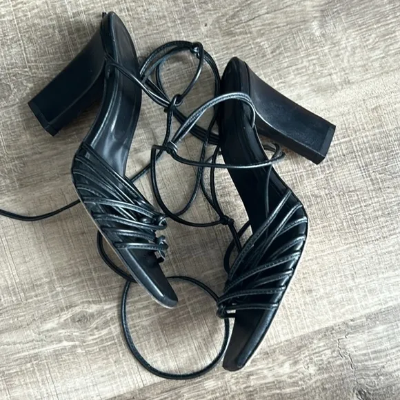 AEYDE 95MM DAISY LEATHER strappy SANDALS size 38