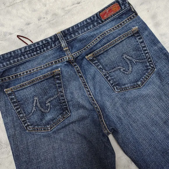 AG Adriano Goldschmied The Club Women's Mid/Low Rise Jeans Size 31R Medium Wash
